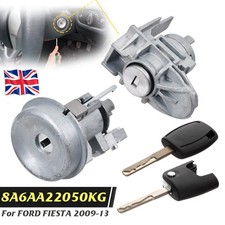 Ignition Lock + Door Lock Barrel +2X Keys Left For Ford Fiesta VI MK7 2008-2013