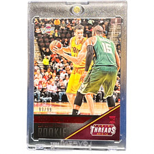 2015-16 Panini Threads Sasha Kaun RC RED /99 #173  Cleveland CAVS NBA Basketball