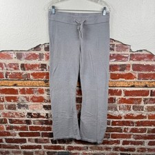 Barefoot Dreams Pants Sz Small Grey CozyChic Lite Straight Leg Drawstring Lounge