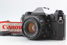 Near MINT Canon AE-1 Program Film Camera Black NEW FD 50mm F1.8 From JAPAN
