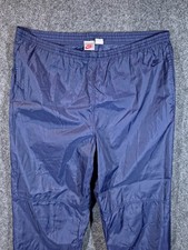 Nike Men's XL Navy Vintage Nylon Wind/Track Pants Unlined