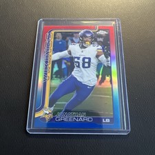 2025 Topps Chrome Football Red,White,Blue Refractor Jonathan Greenard #197