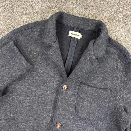 Taylor Stitch The Evans Blazer Jacket Mens 40 Charcoal Grey Birdseye Wool Casual - product listing photo