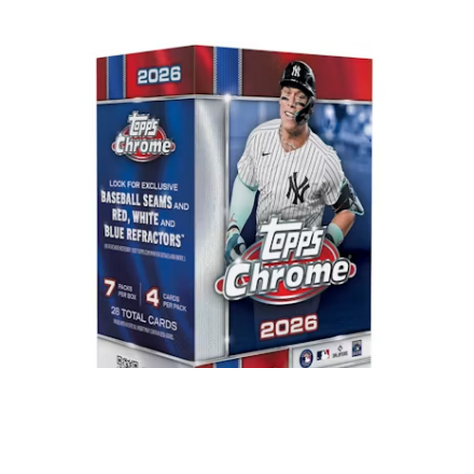 2026 Topps Chrome Baseball Value Box Factory Sealed MLB Blaster 28 Cards