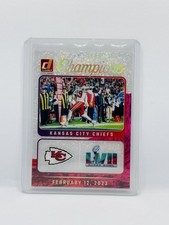 2023 Panini Clearly Donruss Champions Holo Gold Kansas City Chiefs #/10 Toney 15