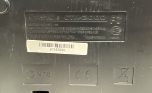 Casio Portable Keyboard CTK-2000 Black 61 Keys