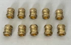 Pack of 10 - 22mm Brass Straight Compression Couplers
