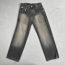 VTG Y2K Southpole Baggy Wide Leg Jeans Youth Boys Size 20 Blue Fade Denim