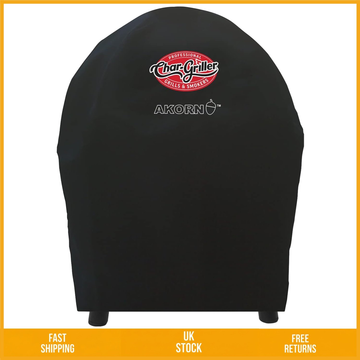 Durable Weather Resistant Kamado Grill Cover Outdoor BBQ Protection Black 1 PC