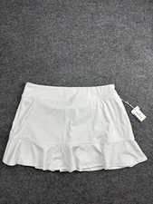 Tommy Bahama Golf Skort Womens XL White Ruffle Hem Active Stretch UPF 50 New