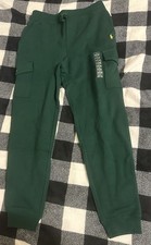 NEW Polo by Ralph Lauren GREEN CARGO Fleece Joggers Sweatpants Boys XL 18-20 