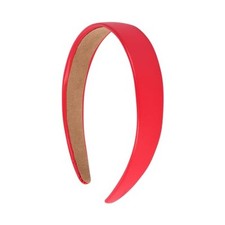 1 Inch Vegan Leather Headband for Women and Girls Coral 