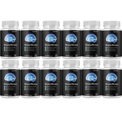 Brain Memo Brain Health And Memory Function Support (12 Bottles) Genuine