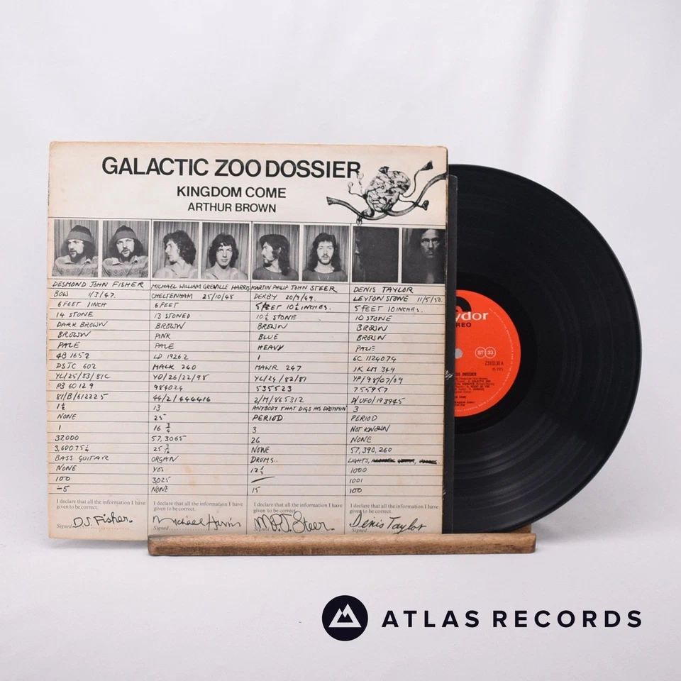 Arthur Brown's Kingdom Come Galactic Zoo Dossier LP Album Vinyl Record - VG+/VG+ - Image 2 of 4