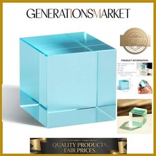 K9 Crystal Optical Glass Prism Cube Paperweight Ornament Art Glass Figurine T...
