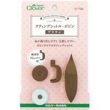 Clover Tatting Shuttle Bobbin, Brown, 57-738