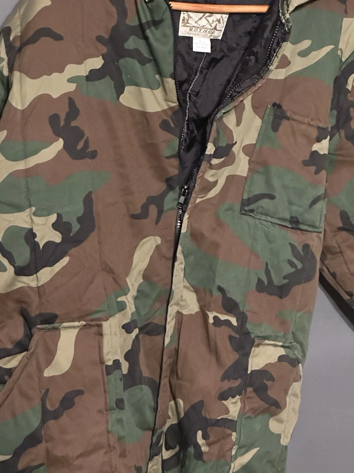Rothco Camoflauge Coveralls Mens S Hunting Military style camo Poly cotton - Image 2 of 4