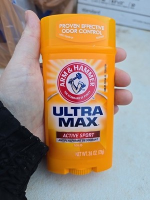 Arm & Hammer Ultra Max Antiperspirant Deodorant Active Sport Solid 2.6 oz 9/2027