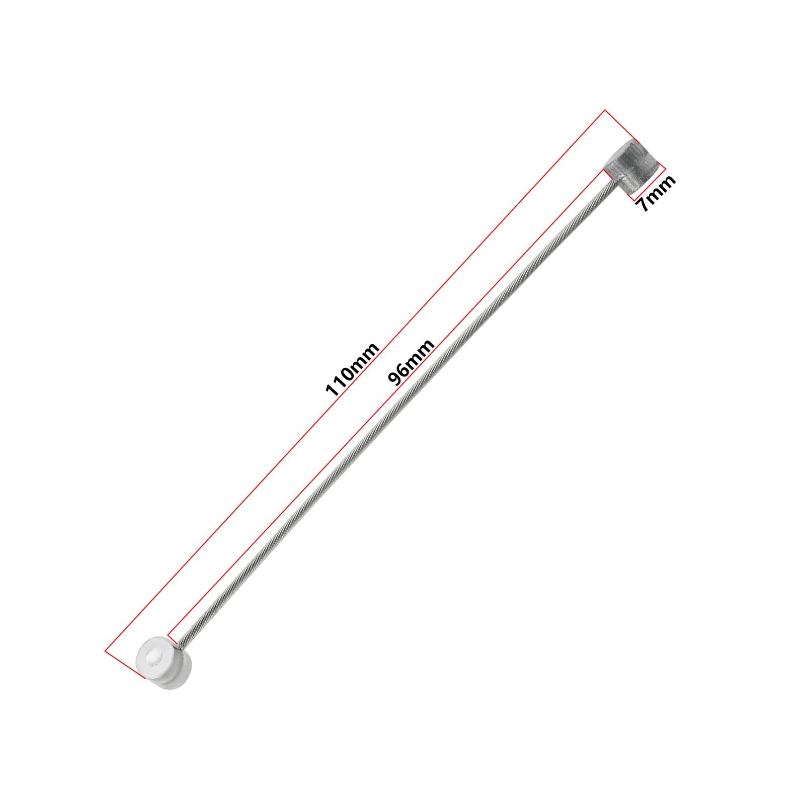 Straddle Wire 2pcs 110mm Center Pull Brake Straddle Wires 7mm Barrel for Dia-Compe ...