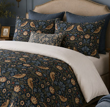 William Morris Strawberry Thief Duvet Set 5 – Arts and Crafts Bedding