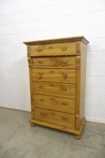 Antike Hochkommode Kommode Schrank Gründerzeit um 1880 Kiefer Weichholz