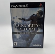 Minority Report (Sony PlayStation 2, 2002) Complete / Tested - FREE SHIPPING