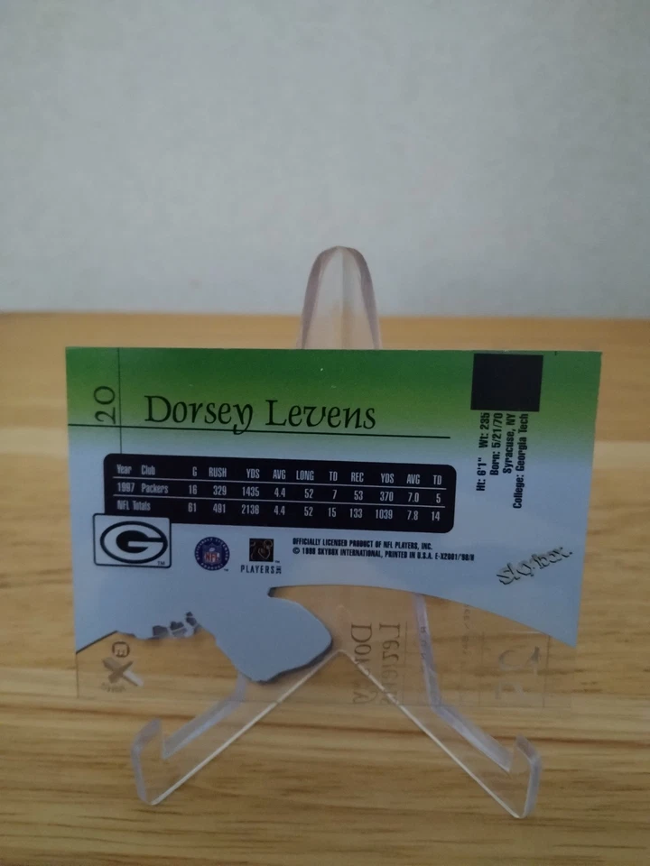 1998 Skybox E-X2001 Dorsey Levens #20 - Image 4 of 4