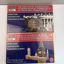 ArtMinds Lot 2 Wooden 3D Puzzle The White House  Palace of Westminster London