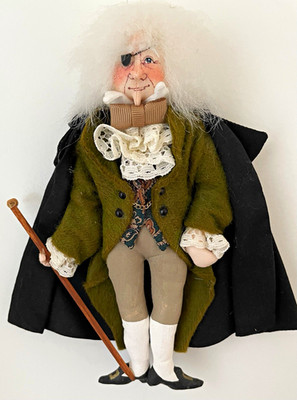 Drosselmeyer from  The Nutcracker -Gladys Boalt ornament-signed 1989-7 h-EUC