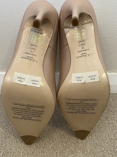 LK Bennett Nude Farn Schuhe Leder Spitze Stiletto UK 6 Formell Hochzeit UVP 195£ - Bild 14 von 17