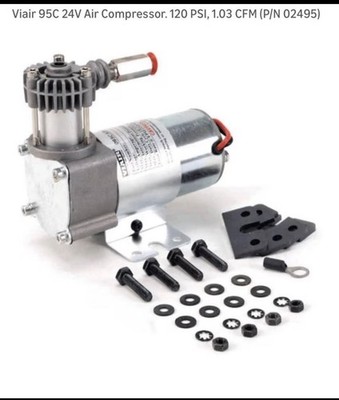 New Viair 95C 24V Air Compressor. 120 PSI, 24V(P/N 02495)