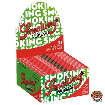 Smoking Supreme King Size Papers - 1 Box mit 50 Heften, 33 Blatt