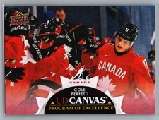 2021-22 UD Series 2 Canvas Canada Program of Excellence Cole Perfetti #C258 RC 
