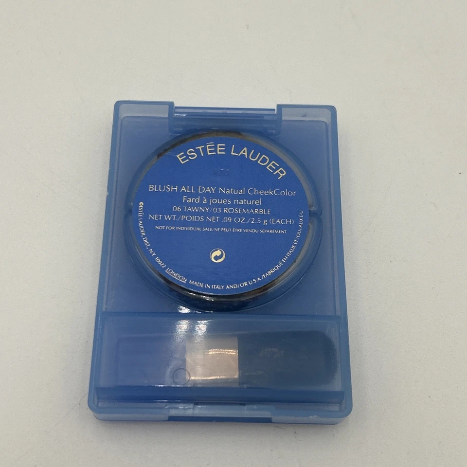 Estee Lauder Blush All Day Duo 06 Tawny 03 Rosemarble Natural Cheek Color Nos - Image 4 of 4