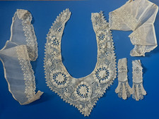 Antique Dainty Lace Collar Lacy Trim Lot