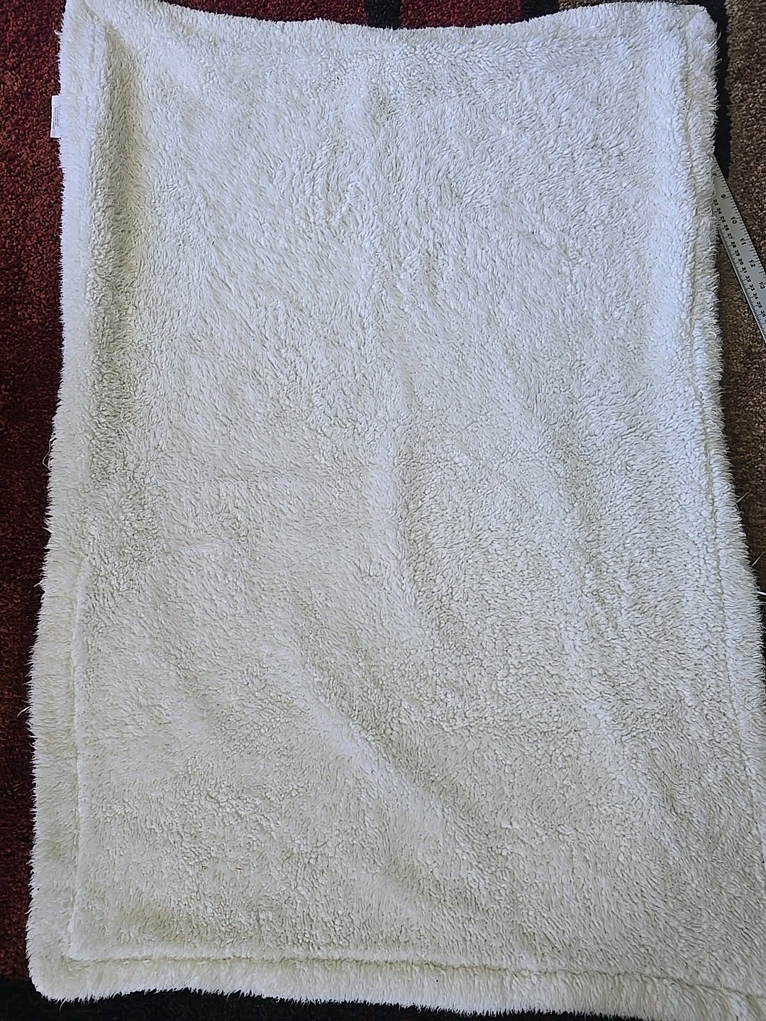 Lullaby kids Baby Blanket Elephant Off White Soft Sherpa 