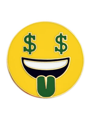 Money. Sign Pin PinMart's Money Face Dollar Sign Enamel Lapel Pin | eBay