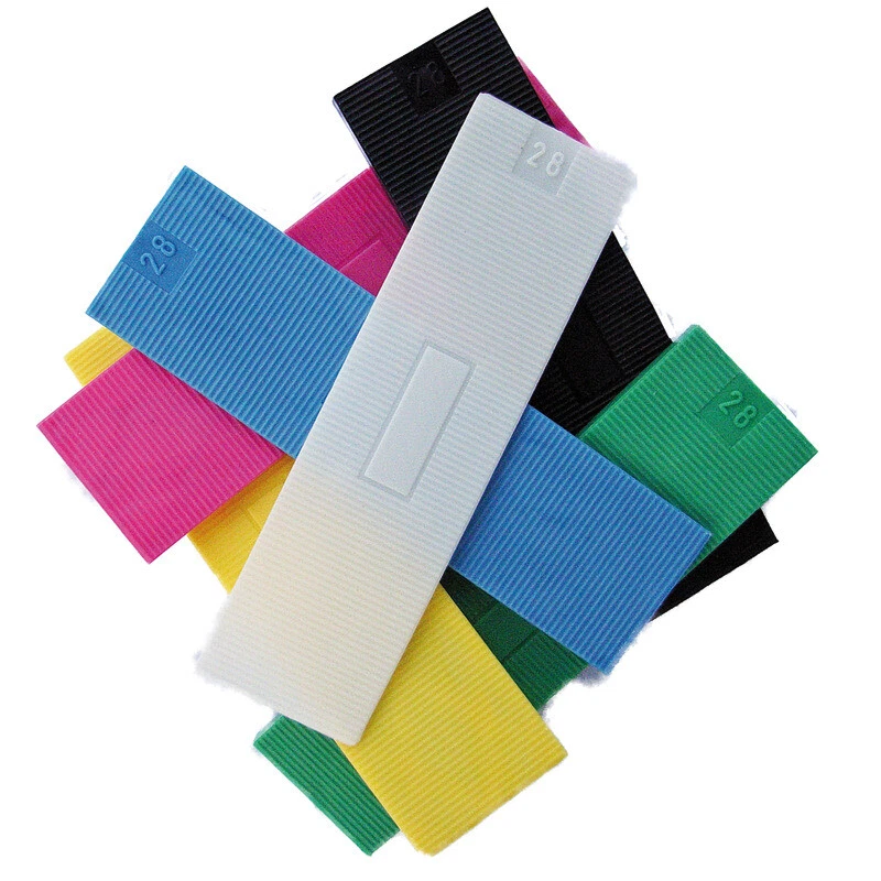 BLAUGELB 1000 x Verglasungsklötze Unterleger Glasklötze 100 x 24 x 1, 2, 3, 4, 5, 6 mm