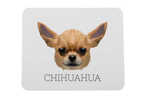 Chihuahua met kortharige vacht geometrische onderlegger Art-Dog