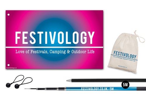 Festivology Telescopic Flag Pole Kit 5m or 6m with a Festivology Flag - Picture 8 of 13
