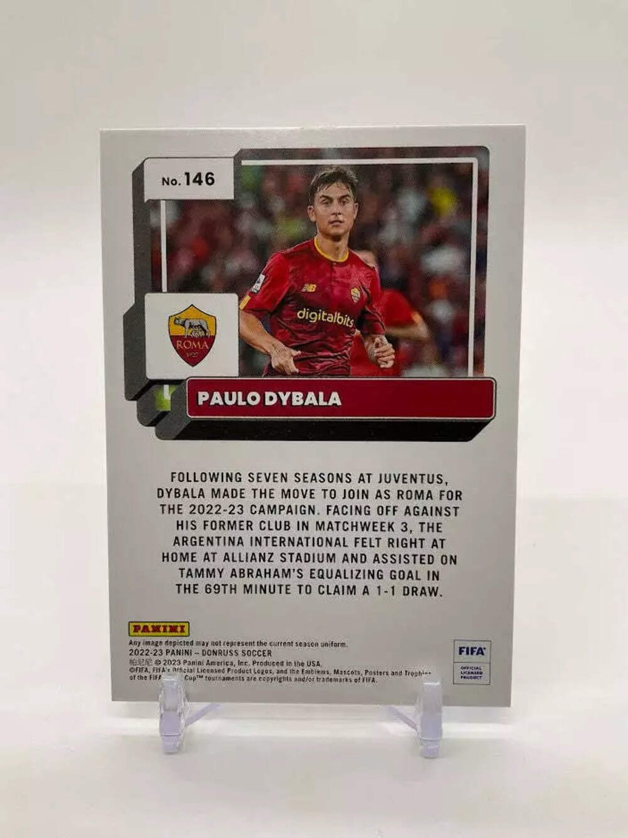 Paulo Dybala 2022-23 Panini Donruss Blue 13/49 #146 AS Roma