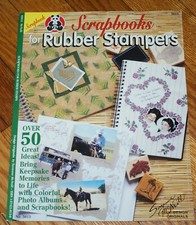 Scrapbooksfor Rubber Stamps Craft Book Suzanne Mc Neill Fast Shipping NEW