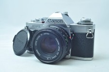 SakuraDo Rare Canon AV-1 Silver 35mm Film SLR Camera New FD 50mm f1.8