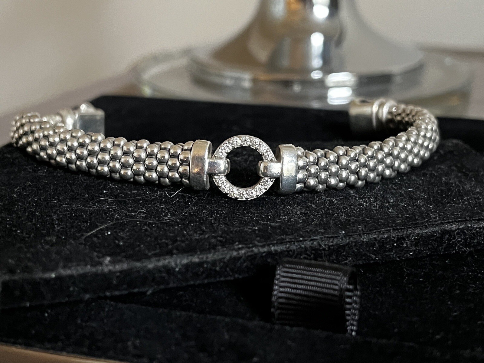 Lagos Caviar Diamond Circle Bracelet eBay