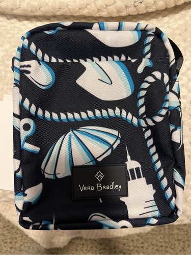 Vera Bradley Lighten UP RFID Mini Hipster Shore Enough- 2 NEW