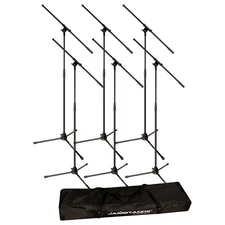 Ultimate Support JS-MCFB6PK Microphone Tripod Boom Stand 6-Pack Bundle