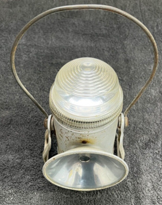 Vintage Dorco Economy elektrische Ecolite Laterne Taschenlampe mit klarer Kappe