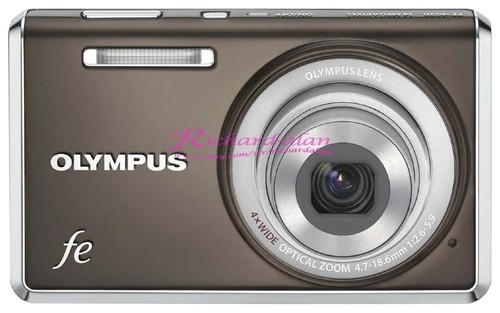 OLYMPUS VH-210 Digital Camera 14 Mega Pixel Green Brown Untested
