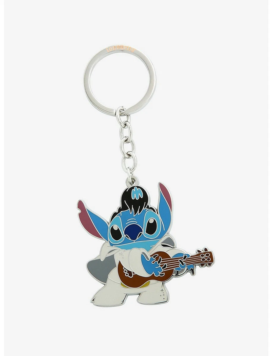 Disney Keychain Lilo and Stitch Hand Made Elvis Stitch Keychain