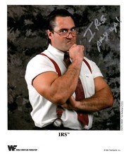 IRS Irwin R Schyster Signed 8x10 Wrestling Photo Wrestler Mike Rotunda WWE WCW 1